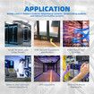 6U Network Server Cabinet Wall Mount Data Rack Enclosure 19 Inch Deep with Removable Side Panels Locking Glass Door for IT Computer Equipment