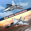 3CH RC Airplane,RC Plane with Night Light,2.4GHz F-22 Remote Control Airplane with 6-axis Gyro Stabilizer Easy to Fly Fighter Aircraft