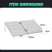 Wheelchair Ramp Steps Stairs Folding Portable Threshold Mobility Aid Handicap 270kg Aluminium Loading Access 61x73.5cm