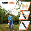 Manual Pole Saw Tree Pruner Extendable Branch Pruning Trimmer Trimming Cutter with 8 Fibreglass Rods Sharp Steel Blades Scissors