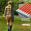 Manual Pole Saw Tree Pruner Extendable Branch Pruning Trimmer Trimming Cutter with 8 Fibreglass Rods Sharp Steel Blades Scissors