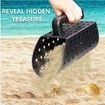 Sand Scoop Set, Sand Sifter Scoop Shovel Metal Detecting Accessories, ABS Plastic Metal Detector Scoop Trowel for Digging, Portable Lightweight Sand Scoop Set for Treasure Beach