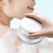 Electric Body Brush Back Brush with 4 Attachments Removable Long Handle Body Scrubber Shower Brush for Exfoliating Deep Cleansing Women Men, Green