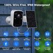 Security Camera Solar Wireless Outdoor 3K 4MP 2Way Audio WiFi Battery Powered Surveillance Indoor Motion Detection Waterproof Colour Night Vision