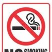 5 Pack No Smoking Vaping Sign Sticker UV Protected Indoor Outdoor Business Safety Signs