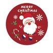 500 Christmas Stickers Roll 8 Designs 3.8cm Labels For Gifts Crafts Cards Kids