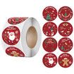 500 Christmas Stickers Roll 8 Designs 3.8cm Labels For Gifts Crafts Cards Kids