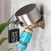 Faucet Locks Outdoor, Hose Spigot,Made of Metal Suitable for Garden Faucets, Hose BibWater Hose, Water Faucet Lock, Prevent Water Bandit with Padlock