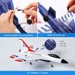 Remote Control Airplanes, 2.4 Ghz RC Glider with Smart Gyroscope System, Easy to Fly RC Fighter for Beginner Kids