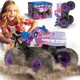 RC Car Toy Remote Control Dragon Stunt Monster Truck 2.4GHz Offroad Vehicle with Light Sound All Terrain Indoor Outdoor Toys for Kids Purple