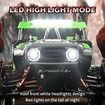 1:14 4WD RC Truck 2.4GHz Remote Control LED HEAD LIGHTS Toy Cars Off Road Vehicle Climbing Racing OffRoad All Terrain Monster TruckDual Batteries