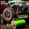 1:14 4WD RC Truck 2.4GHz Remote Control LED HEAD LIGHTS Toy Cars Off Road Vehicle Climbing Racing OffRoad All Terrain Monster TruckDual Batteries