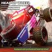 1:14 4WD RC Truck 2.4GHz Remote Control LED HEAD LIGHTS Toy Cars Off Road Vehicle Climbing Racing OffRoad All Terrain Monster TruckDual Batteries