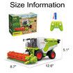 RC Farm Tractor Toy 2.4G Remote Control Combine Harvester Truck with Sounds Lights,Spray,1:24 High Simulation Vehicle Toys for Kids Ages 3+