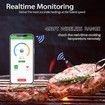 Smart Wireless Meat Thermometer with 493FT Long Wireless Range,Instant Read Digital Food Thermometer,APP Control for Roast,Oven,Grill,BBQ,Rotisserie