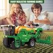 Remote Control Tractor Farm Toy 2.4Ghz,1/24 Scale RC Fertilize Spray Vehicle for Kids with Light Sound,Farm Truck Gift for Boys Girls Ages 3 and Up