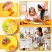 Kids Cooking Set 17PCS Real Montessori Kitchen Tools Toddlers Safe Knives Educational Ages 3+ Practical Skill Development Kit