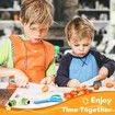 Kids Cooking Set 17PCS Real Montessori Kitchen Tools Toddlers Safe Knives Educational Ages 3+ Practical Skill Development Kit