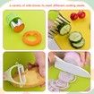 13 Pcs Montessori Kitchen Tools for Kids Age 3 to 10, Cooking Sets Real-Toddler Toys Set for Real Cooking with Plastic Toddler Safe Knives Crinkle Cutter Kids Cutting Board