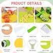 13 Pcs Montessori Kitchen Tools for Kids Age 3 to 10, Cooking Sets Real-Toddler Toys Set for Real Cooking with Plastic Toddler Safe Knives Crinkle Cutter Kids Cutting Board