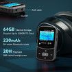 64GB Clip MP3 Player with Bluetooth 5.3,Portable Music Player with Voice Recorder for Sport Running,FM Radio,Pedometer,A-B Repeat,Audio Video,Shuffle Playback