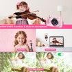 Digital Camera,FHD 1080P Kids Camera Digital with 16x Zoom Anti Shake,32GB Card,4K 48MP Portable Compact Point and Shoot Cameras,Vintage Small Camera,Pink