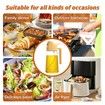 Oil Sprayer,2 in 1 Olive Oil Dispenser Bottle,450ml Premium Glass Oil Bottle (Orange)