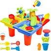 Sand Water Table   Kids Beach Summer Sandbox Table Outdoor Activity  Water Wheel Molds Kids Toy Christmas Birthday Gift