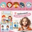 Kids Smart Phone Touchscreen 2.8 Inch Toddler Learning Toy with Rotating Camera Music Player 32G SD Card