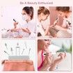 Professional Manicure Pedicure Kit Cordless Electric Nail File Set 360 Degree LED Light Nail Drill Machine with LCD Display for Gel Nail Thick Toe