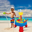 19p Sand Water Table Kids Beach Summer Sandbox Table Outdoor Activity Water Wheel Molds Kids Toy Christmas Birthday Gift