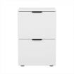 Artiss Filing Cabinet Files Storage Office Shelves File Organiser White 2 Drawer