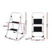 Giantz 2 Step Ladder Multi-Purpose Folding Steel Light Weight Platform