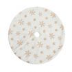 Jingle Jollys Christmas Tree Skirt 90cm Snowflake Ornaments Xmas Decorations