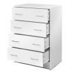 Artiss 4 Chest of Drawers - ANDES White