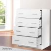 Artiss 4 Chest of Drawers - ANDES White