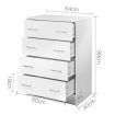 Artiss 4 Chest of Drawers - ANDES White