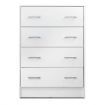 Artiss 4 Chest of Drawers - ANDES White