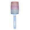Boar Bristle Curved Hair Brush For Detangling Wet Or Dry Long Thick Hair Color Gradient Blue