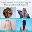 Boar Bristle Curved Hair Brush For Detangling Wet Or Dry Long Thick Hair Color Gradient Blue
