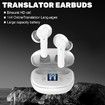 Language Translation Earbuds,Translation Earbuds,144 Languages Accents Two-Way Luniva Translator Pods Real Time (White)