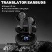 Language Translation Earbuds,Translation Earbuds,144 Languages & Accents Two-Way Luniva Translator Pods Real Time (Black)