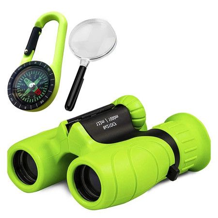 Binoculars Kids 8X21 Magnification Telescope Bird Watching Camping Travel Games Toy Lightweight Outdoor Adventure Educational Gift Children
