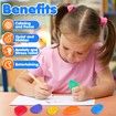 Fidget Toys Sensory Stone,Textured Soft Worry Stone for Autism Kids Calming,Fidget Stress Toys,Small Prizes Fidget Toys,6 Pack