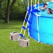 2 Pcs Heavy Duty Pool Weight Plastic Sand Bags,Universal Pool Steps Weights for Above Ground Pools,Fillable Ladder Weight Anchor Bag Container for Swimming Entry Systems