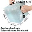 2 Pcs Heavy Duty Pool Weight Plastic Sand Bags,Universal Pool Steps Weights for Above Ground Pools,Fillable Ladder Weight Anchor Bag Container for Swimming Entry Systems