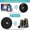 Portable CD Player Rechargeable MP3 Dual Bluetooth Speakers LCD Display Car Home AUX USB White Audio Entertainment