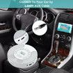 Portable CD Player Rechargeable MP3 Dual Bluetooth Speakers LCD Display Car Home AUX USB White Audio Entertainment