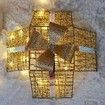 Set of 3 Christmas Light Gift Boxes Decorations LED Light Up AAA Battery Power Tree Ornament Indoor Outdoor Holiday Party Home Yard Size 15CM 20CM 25CM
