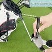 Golf Wedge Groove Sharpener Tool, Golf Club Sharpener, Aluminum Alloy Shaft Golf Club Groove Cleaner, Black